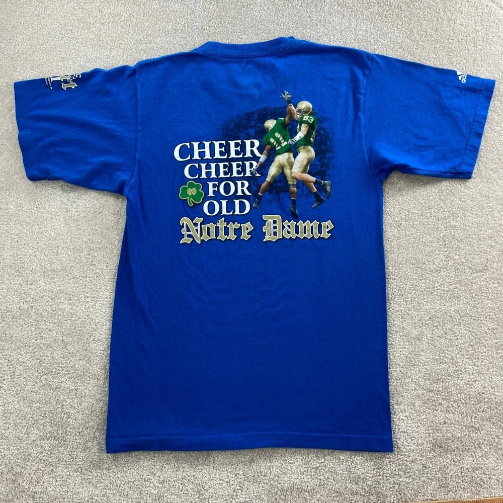 Adidas Notre Dame Football Men S Blue The Shirt 2011 Four Horsemen Graphic Tee
